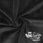 Preview: Plüschstoff Shorty uni 75x100cm schwarz – Kullaloo